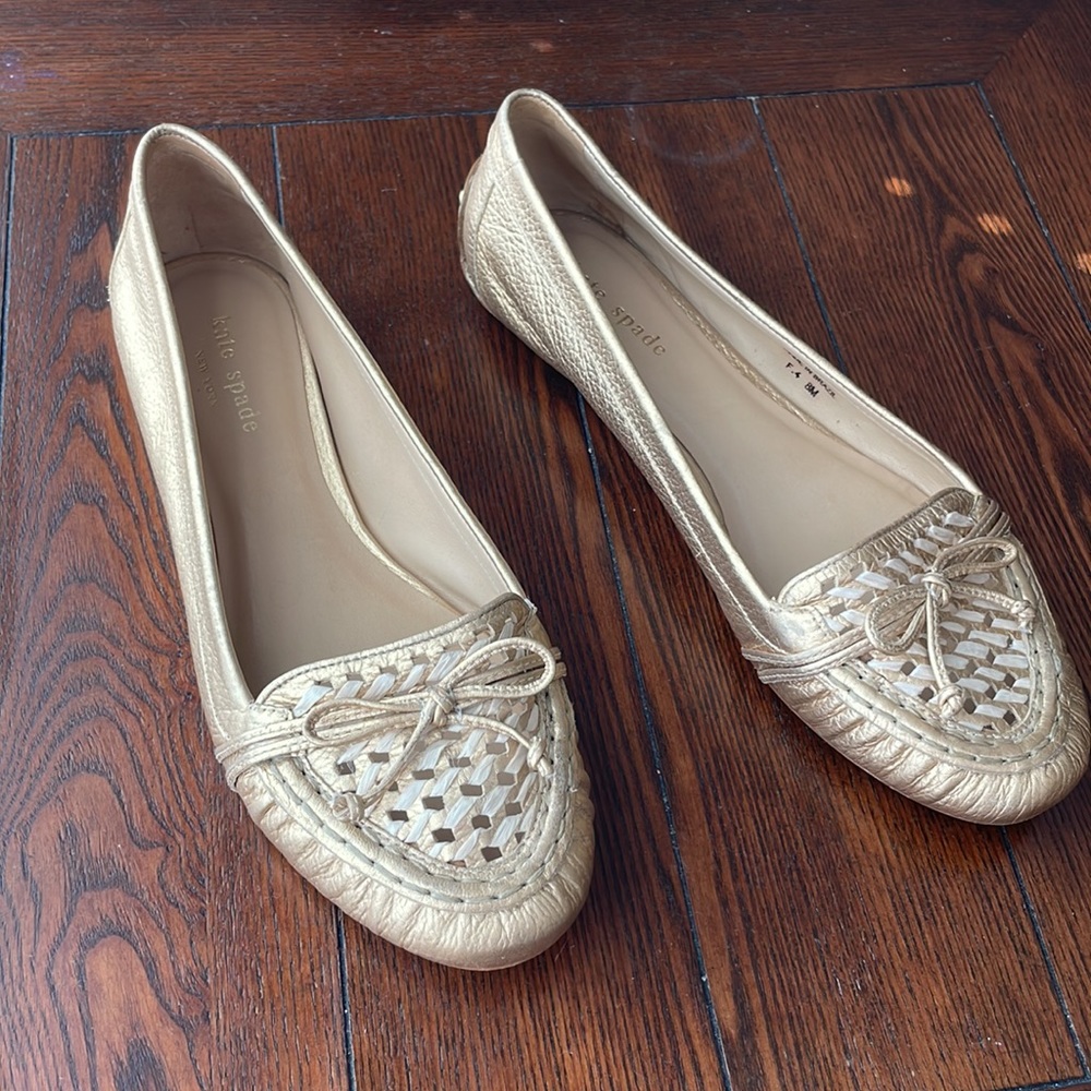 Kate Spade New York Golf Metallic Basket Weave toe . Size 8M .